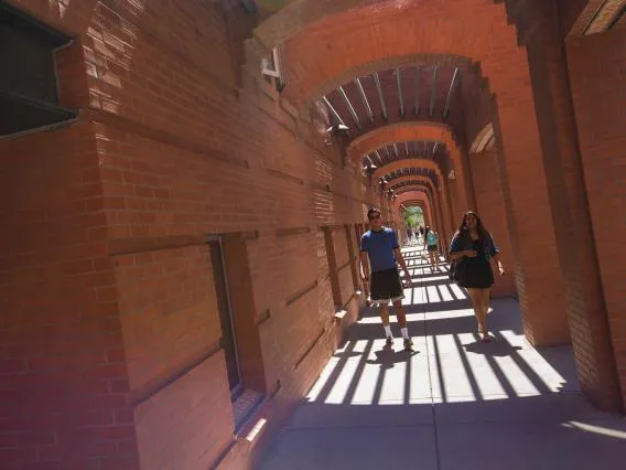 Dormitory walking space